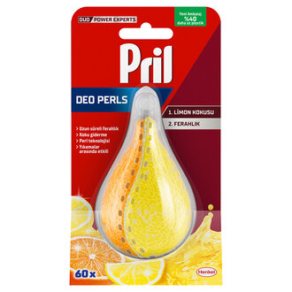 Pril Deo Perls Bulaşık Makinesi Koku Giderici Limon Ve Portakal Kokulu 60 Yıkama