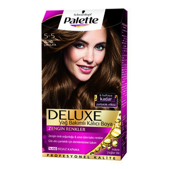 Palette Deluxe Saç Boyası Altın Parıltı Çikolata 5-5