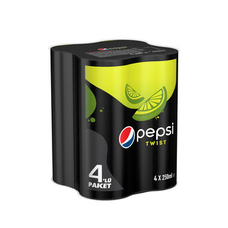 Pepsi Twist Limon Aromalı Kalorisiz 4X250 Ml