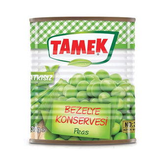 Tamek Konserve Bezelye Teneke 830 Gr.