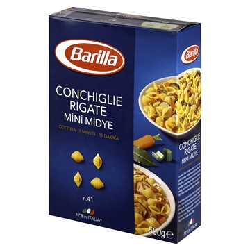 Barilla Conchiglie Mini Midye Makarna 500 G