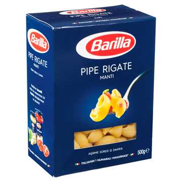 Barilla Pipe Rigate Mantı Makarna 500 G
