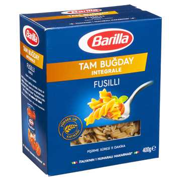 Barilla Tam Buğday Burgu/İntegrale Fusilli Makarna 400 G