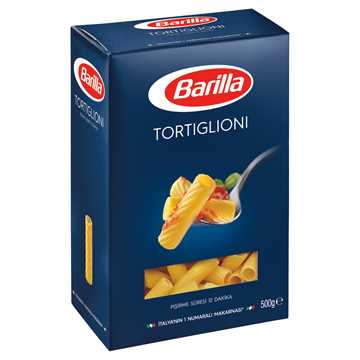 Barilla Kalın Kesme/ Tortiglioni Sade Makarna 500 G