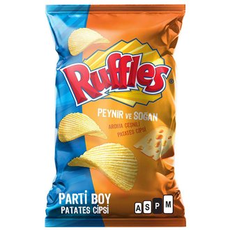 Ruffles Maximum Peynir &amp; Soğan Patates Cipsi Parti Boy 150 G