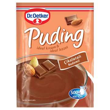 Dr. Oetker Puding Çikolata Bademli 104 G