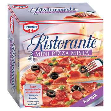 Dr.Oetker Ristorante Mini Pizza Mista Karışık 4lü 150gr