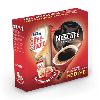 Nescafe Classic Eko Paket 200 G + Coffee Mate 200 G