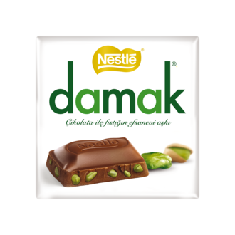 Nestle Damak Antepfıstıklı Sütlü Kare Çikolata 63G