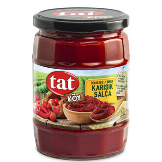 Tat Köy Antep Tipi Domates - Biber Salçası 560 G