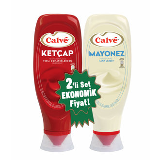 Calve İkili Set Ketçap Tatlı 600 gr + Mayonez 540 gr