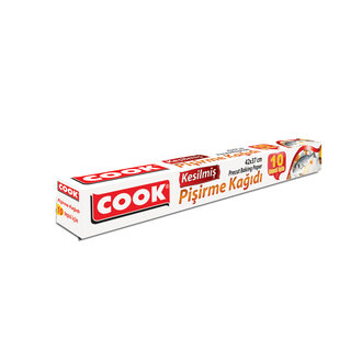 Cook Kesilmiş 10 Lu Pişirme Kağıdı 42X37 Cm.