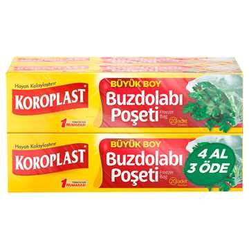 Koroplast Buzdolabı Poşeti 4 Al 3 Öde Büyük