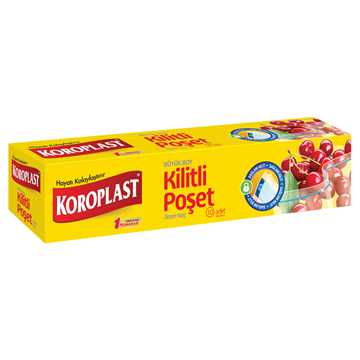 Koroplast Kilitli Poşet Büyük Sızdırmaz 26*28