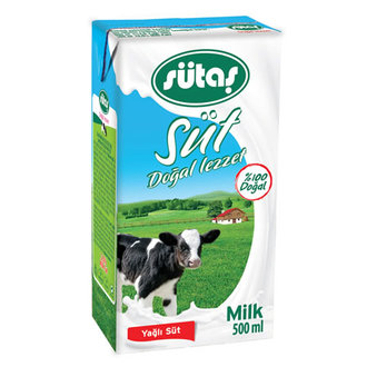Sütaş Süt Yağlı 500 Ml