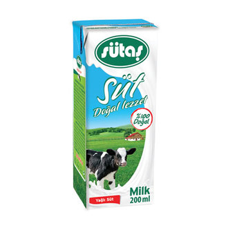 Sütaş Süt Yağlı 200 Ml
