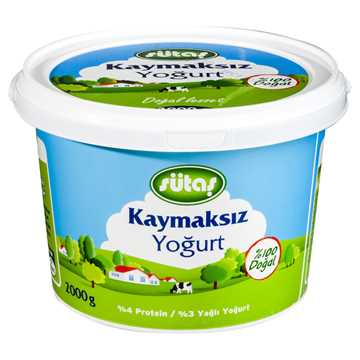Sütaş Kaymaksız Yoğurt 2000 gr