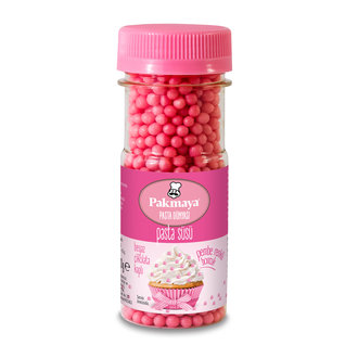 Pakmaya Pasta Süsü Pembe Boncuk Pirinç Patlağı 50G