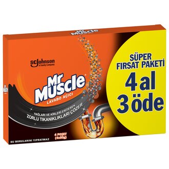 Mr. Muscle Granül Lavabo Açıcı 4 Al 3 Öde