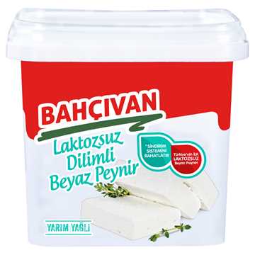 Bahçıvan Laktozsuz Yarım Yağlı Dilimli Beyaz Peynir 420G