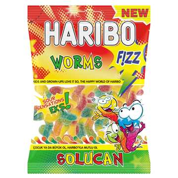 Haribo Worms Fizz 70 gr