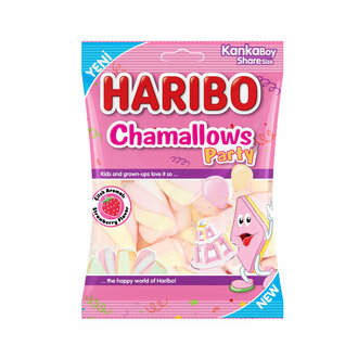 Haribo Chamallows Party Çilek Aromalı Marshmallow 70G