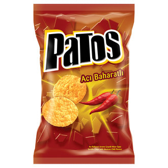 Patos Acı Baharat Aromalı Çeşnili Mısır Cipsi 109 G