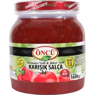 Öncü Salça Biber Domates Karışık 1600 G