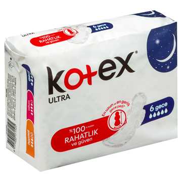 Kotex Ultra Hijyenik Ped Gece 6 Ped