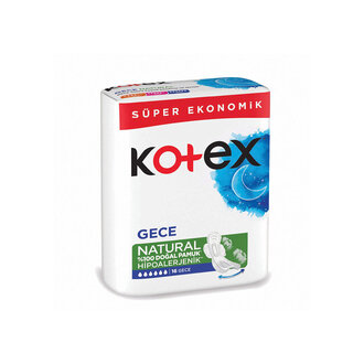 Kotex Natural Ultra Süper Eko.paket Gece 16Lı