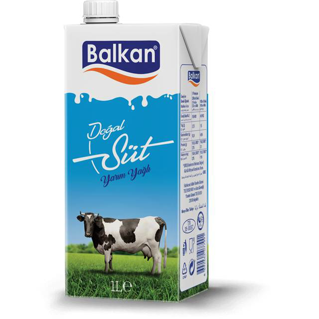 BALKAN SÜT UHT YARIM YAĞLI 1 LT