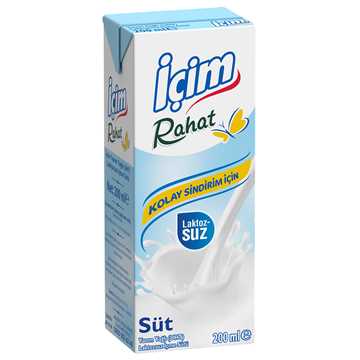 İçim Rahat Laktozsuz Süt 200 Ml