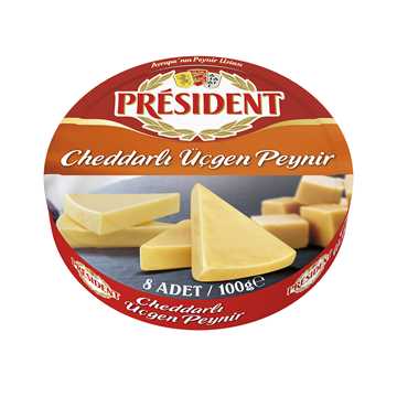 President Cheddarlı Üçgen Peynir 100 G
