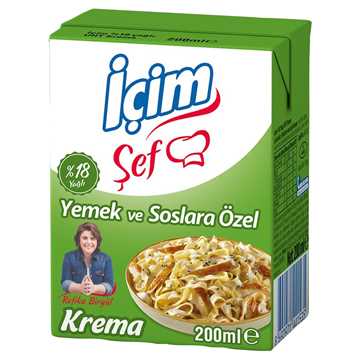 İçim Şef %18 Yağlı Krema 200 Ml