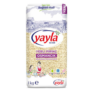 Yayla Yerli Pirinç 1 Kg Osmancık Bölgesi Mahsulü