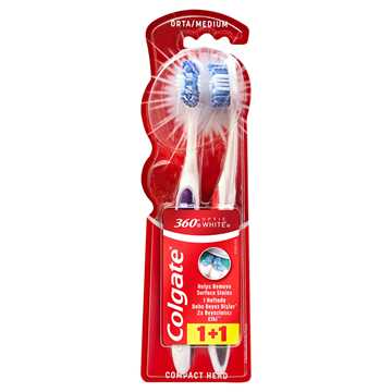 Colgate 360 Optic White Orta 1+1 Diş Fırçası