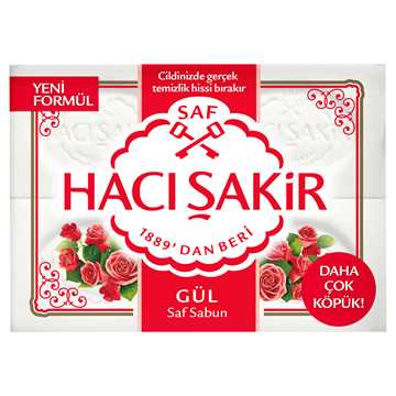 Hacı Şakir Gül Kalıp Sabun 4x150 G