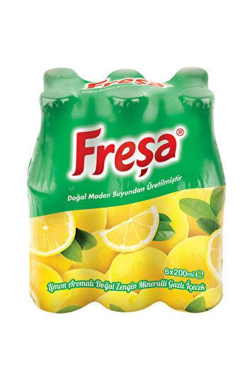 Freşa Soda Limon Aromalı 6 lı 200 ml