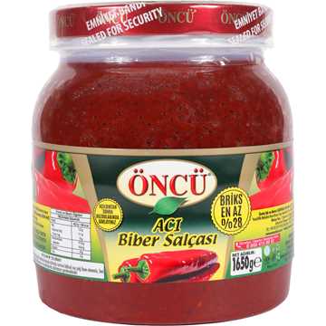 Öncü Acı Biber Salçası 1650 Gr.