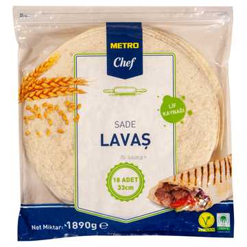 Metro Chef Lavaş 18 Adet 33 Cm Sade