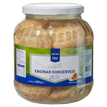 Metro Chef Enginar Konservesi 5-7 Cm 1,6KG