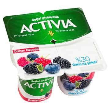 Activia Doğal Probiyotikli Orman Meyveli Yoğurt 4x100 G