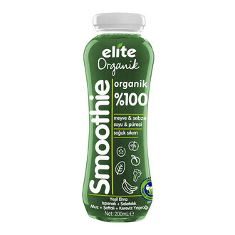 Elite Organik %100 Smoothie Yeşil 200 Ml