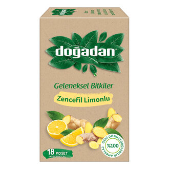 Doğadan Zencefil Limonlu Bitki Çayı 18Li 35G