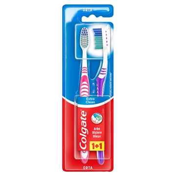 Colgate Extra Clean Orta 1+1 Diş Fırçası